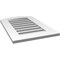 Ekena Millwork Arch Top Surface Mount PVC Gable Vent: Non-Functional, w/ 3-1/2"W x 1"P Standard Frame, 18"W x 26"H GVPAR18X2601SN - alternate 2